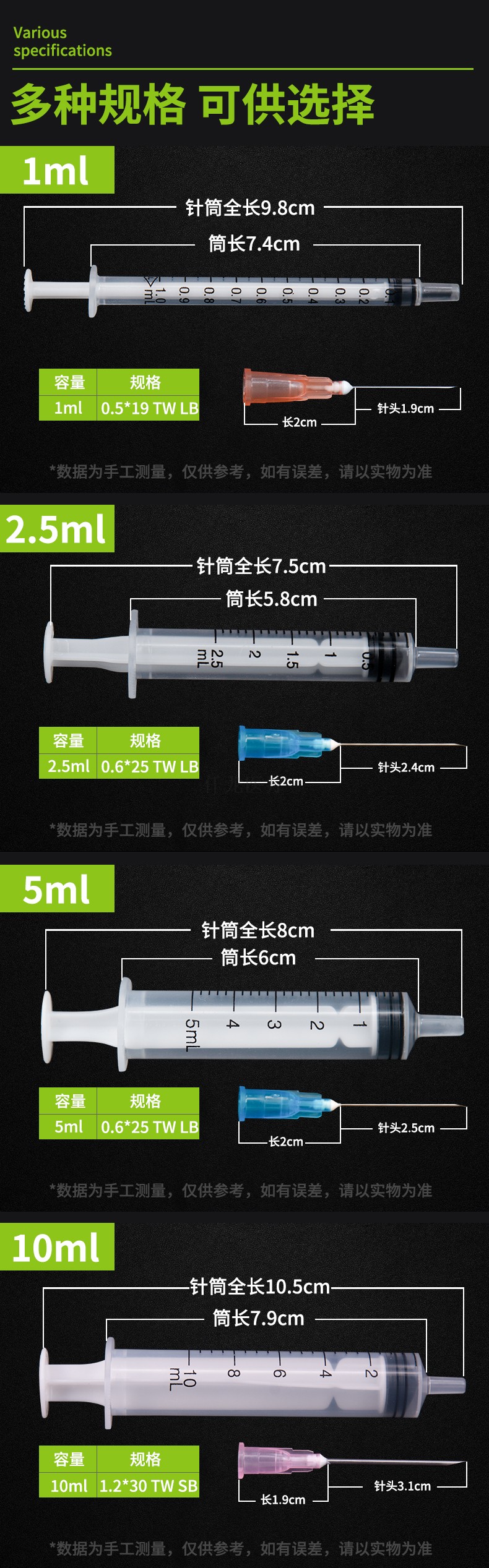 50毫升注射器其他型號(hào)規(guī)格